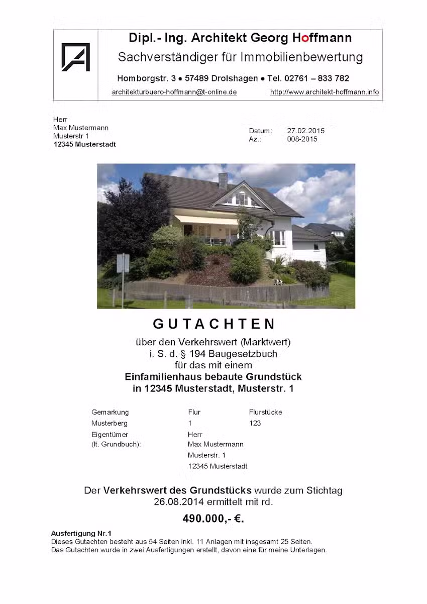 Architektur- und Sachverständigenbüro Georg Hoffmann