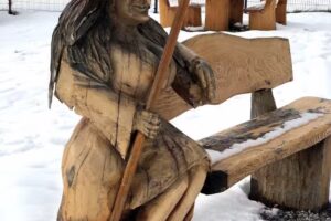 Blockhaus an der Skiwiese