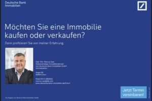 Deutsche Bank Immobilien Dipl. Kfm. Marcus Saal, selbstständiger Immobilienberater (Vertriebsleiter)