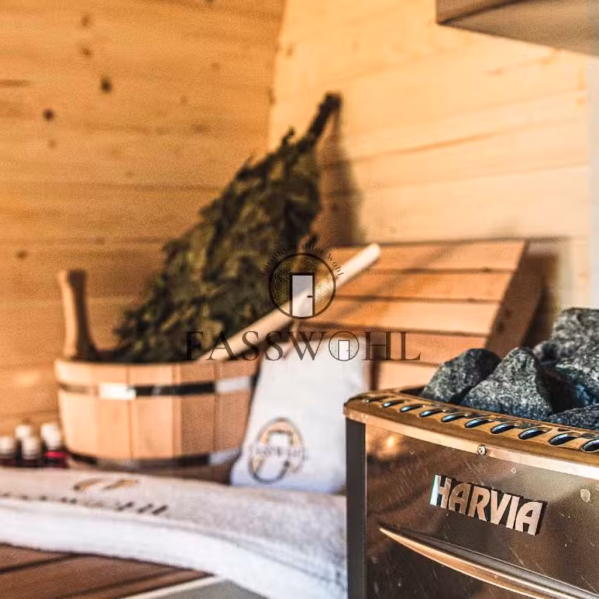 Fasswohl Bramsche Nr. 26 I Fasssauna Vermietung I Mobile Fasssauna I Mietnetzwerk