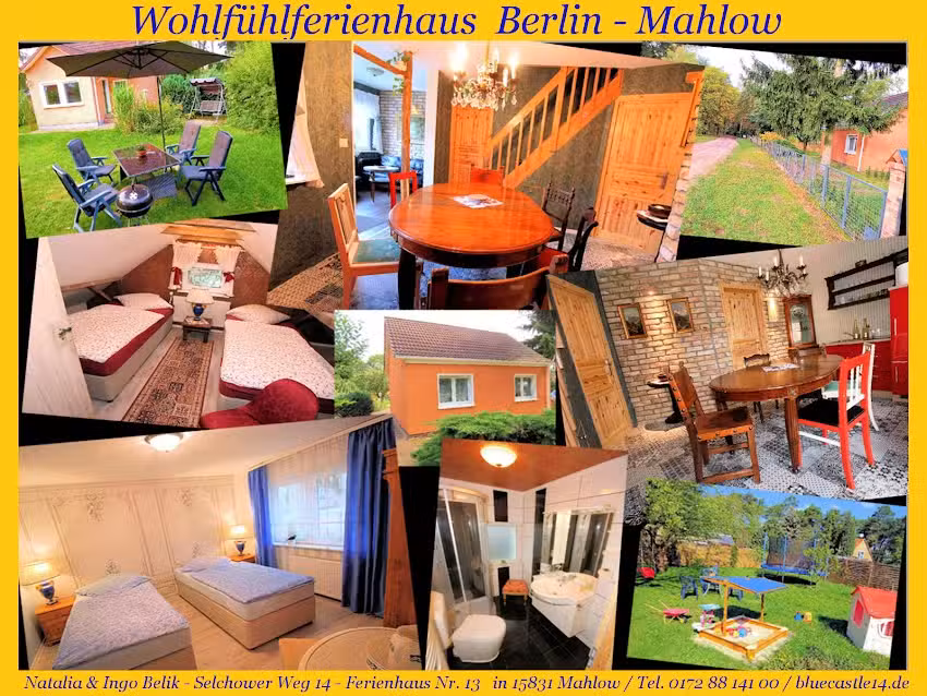 Ferienhaus und Monteurbetten – Wohlfühloase Pool beheizt + Sauna Berlin Süd