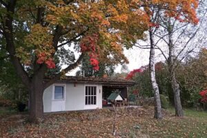 Flämingpanorama – Ländliches Gartenhaus mit Kamin und Naturpanorama