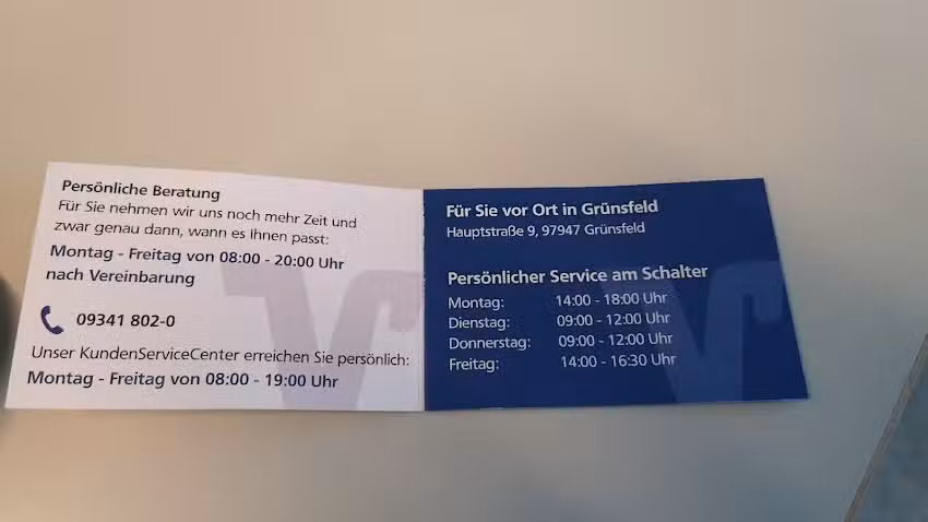 Ihre Volksbank eG, SB-Filiale Grünsfeld