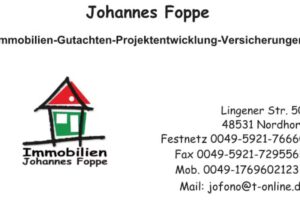 Immobilien und Versicherungen Johannes Foppe