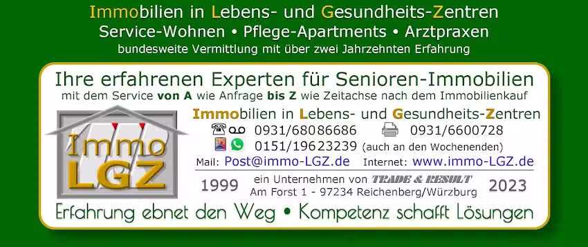 T&R Senioren-Immobilien in Lebens- und Gesundheits-Zentren