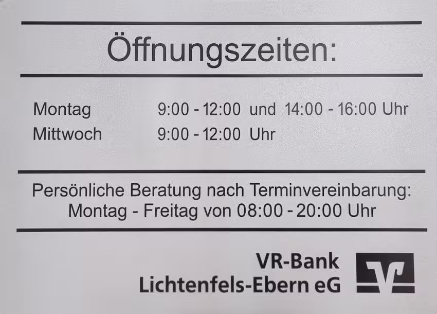 VR-Bank Lichtenfels-Ebern eG Geschäftsstelle Michelau