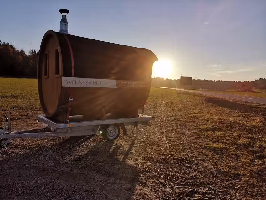 Wellness DEAL – Vermietung/Verkauf mobile Fasssauna / mobiler Hot Tub