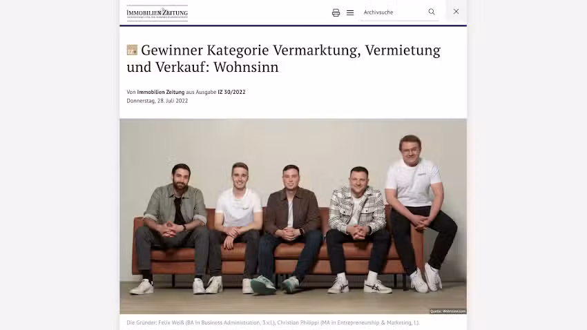 Wohnsinn GmbH – Finde deine neue Wohnung